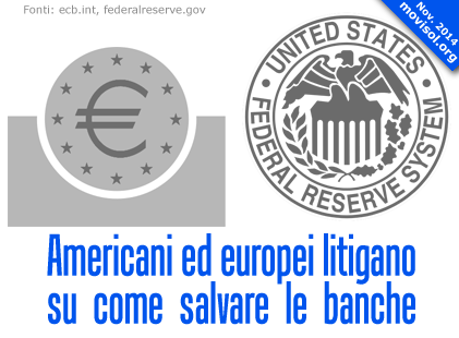 Americani ed europei litigano su come salvare le banche